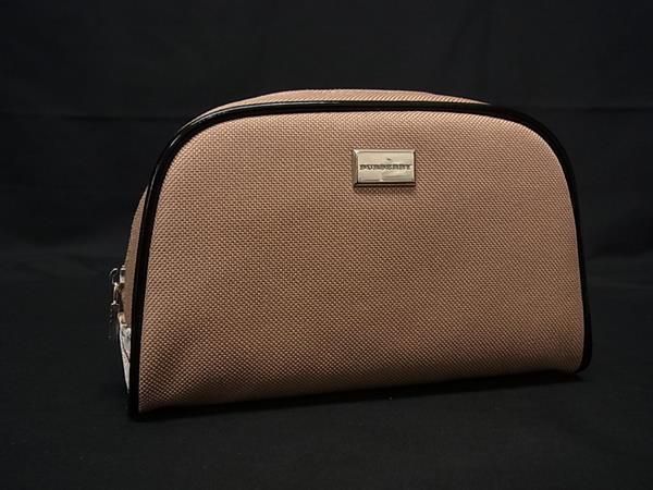 バーバリー ノバチェック ナイロンキャンバス コットン ポーチ ハンカチーフ 2点セット FT 3837