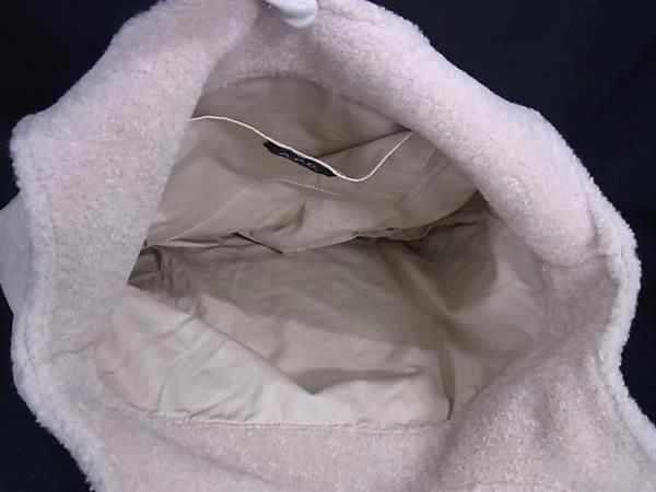 A.P.C. アーペーセー NINON ニノン ボア ハンドバッグ トート ショルダー 肩掛け レディース クリーム系 FN 8818 モード系 羽織り