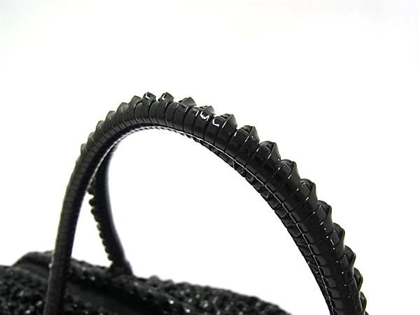 アンテプリマ ワイヤーバッグ PVCワイヤー チェーン 2 WAY ショルダー ハンドバッグ ブラック系 FN 9071