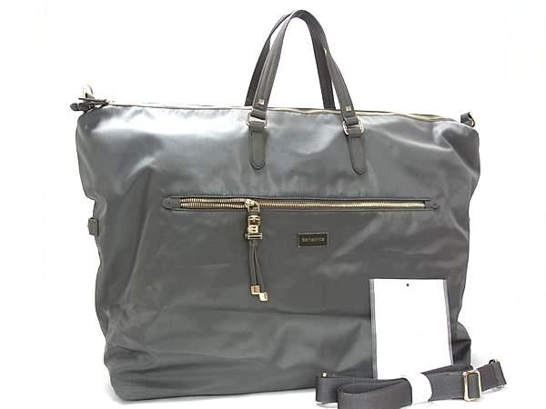 Samsonite サムソナイト ナイロン トートバッグ トラベルバッグ 旅行かばん メンズ グレー系 FN 8634