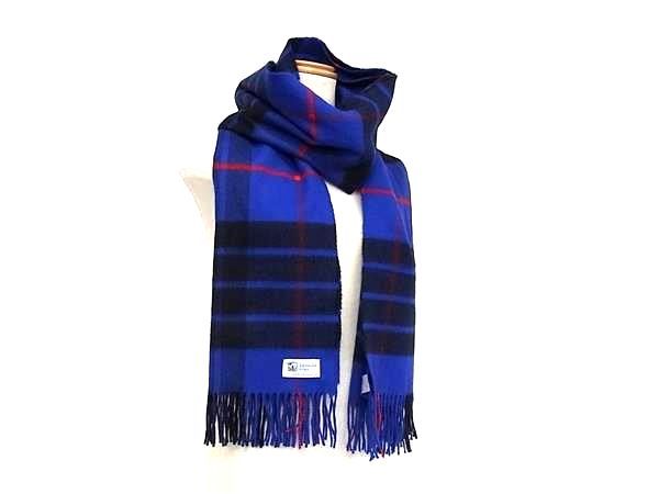 Johnstons of Elgin ジョンストンズ オブ エルガン カシミヤ マフラー ストール ショール 防寒具 ブルー系 FN 9482