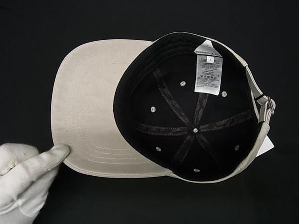  BOTTEGA VENETA ボッテガヴェネタ カウレザー ベースボールキャップ 帽子 表記サイズS グレー系 FR 7525 その他 小物