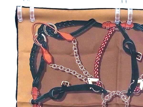 LOUIS VUITTON ルイヴィトン M 77348 モノグラム シルク カレバンダナハンドルミー スカーフ ブラウン系 FR 7760