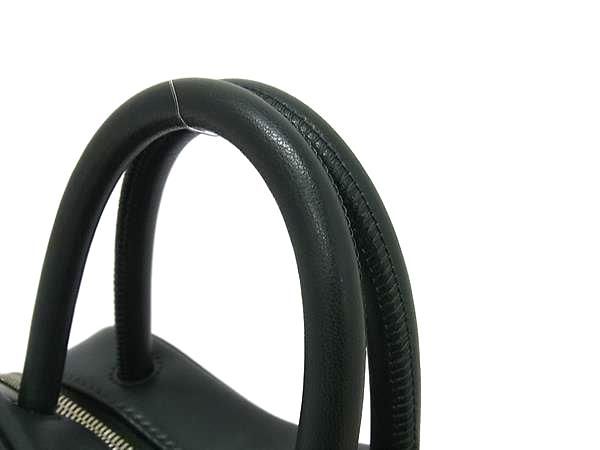 LACOSTE ラコステ レザー 2 WAY ハンドバッグ ショルダー 斜め掛け メンズ レディース ダークグリーン系 FV 4817