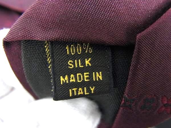  LOUIS VUITTON ルイヴィトン シルク100％ ネクタイ ビジネス 紳士 メンズ ボルドー系 FT 4311 ネクタイ 小物