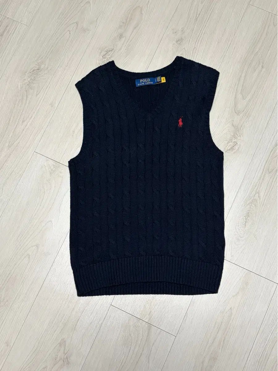 ポロ ラルフローレン ニット ベスト ネイビー s size