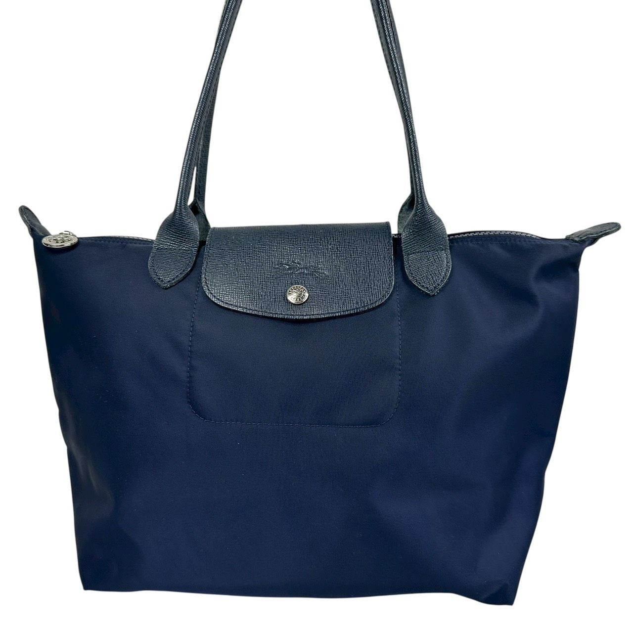 LONGCHAMP ロンシャン ル・プリアージュトートバッグ ネイビー 中古 