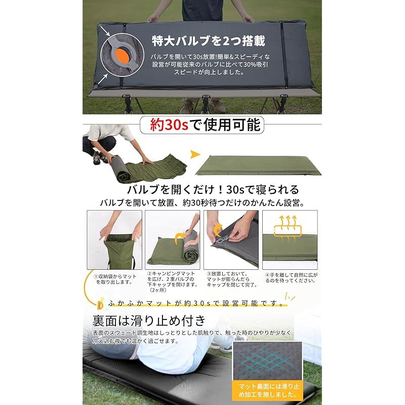 インフレーターマット 車中泊