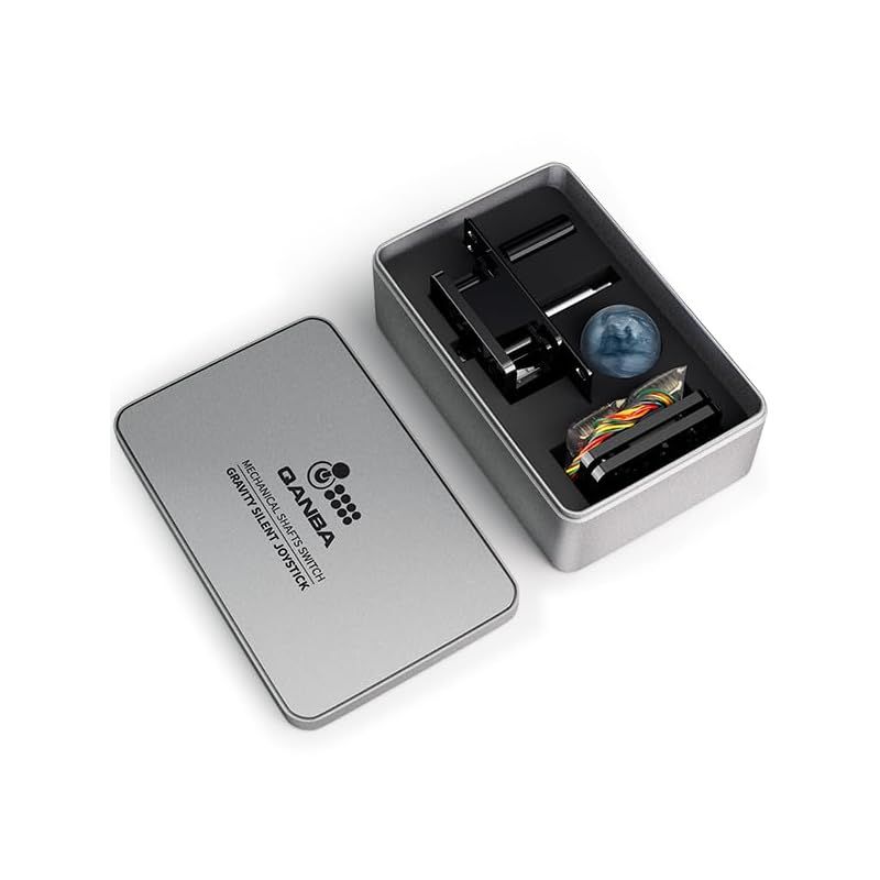 QANBA Gravity V8 アケコン レバー 重力機械軸 静音レバー 0.5倍/2倍の