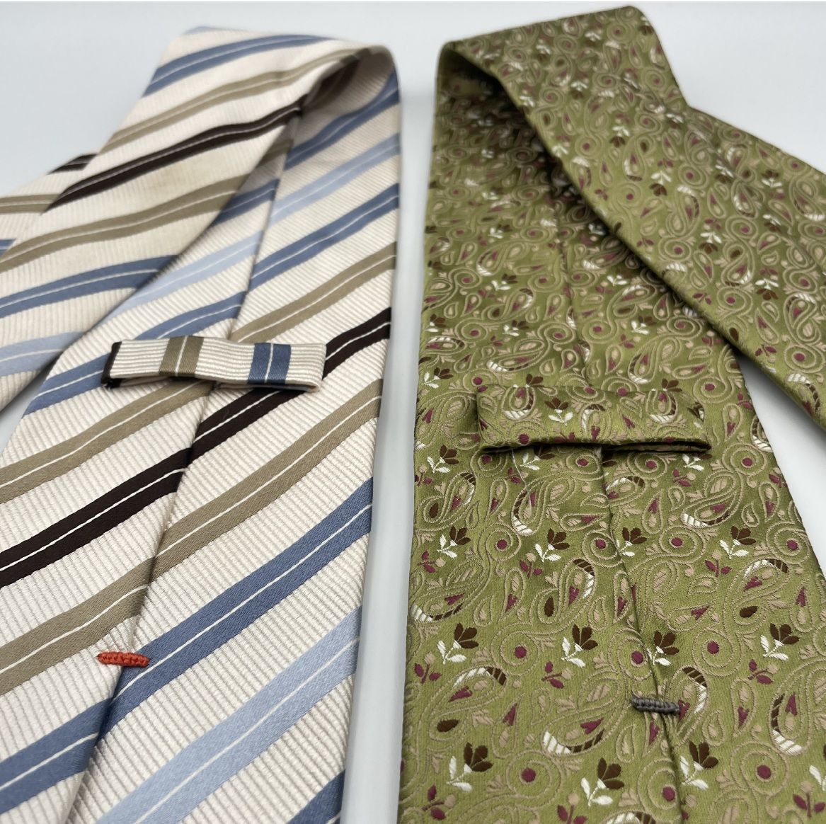 【美品】Ermenegildo Zegna ゼニア　ネクタイ　ペイズリー　えんじ ERMMNEGILDO ZEGNA ゼニア ペイズリー ネクタイ ネイビー - メルカリ