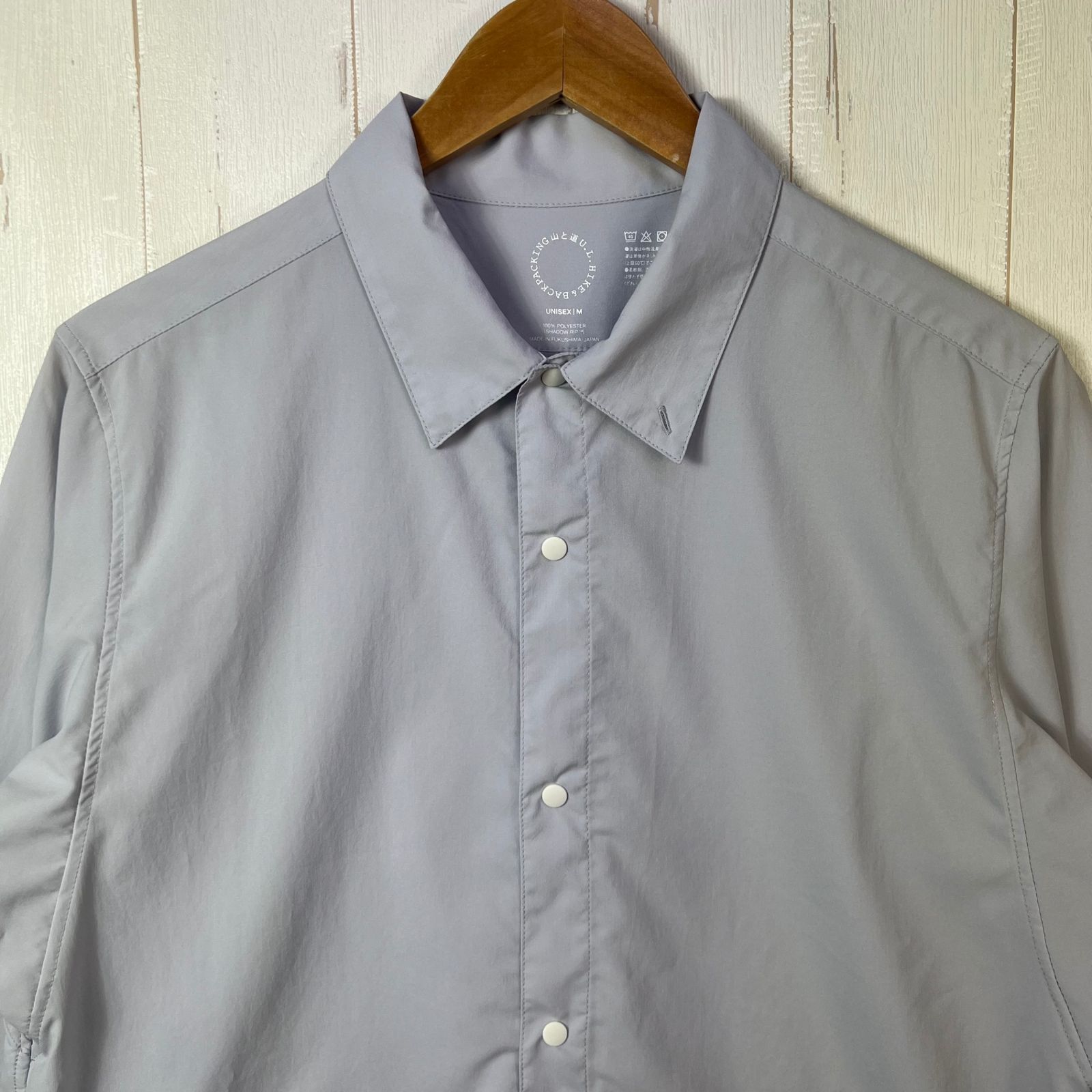 Women s M グレー系 Yamatomichi 山と道 ユーエル シャツ U L Short ポリエステル ウェア トップス インナー ロングスリーブシャツ 化繊 z イ