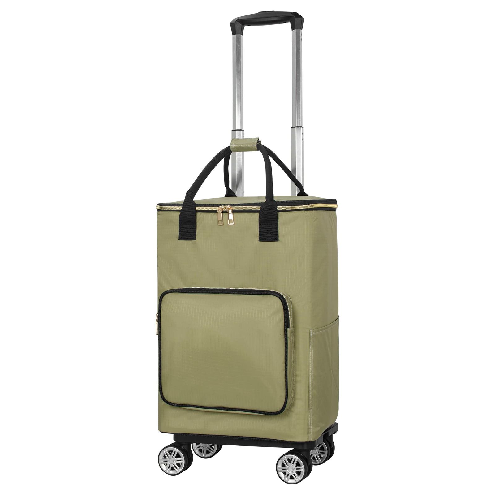 2 WAY 保温保冷 防災グッズ キャリーバッグ 軽量 Lサイズ 機内持ち込み モスグリーンや 横押し 旅行などに便利 買い物カート 買い物 ショッピングキャリー カート ショッピングカート おしゃれ 4輪 軽い