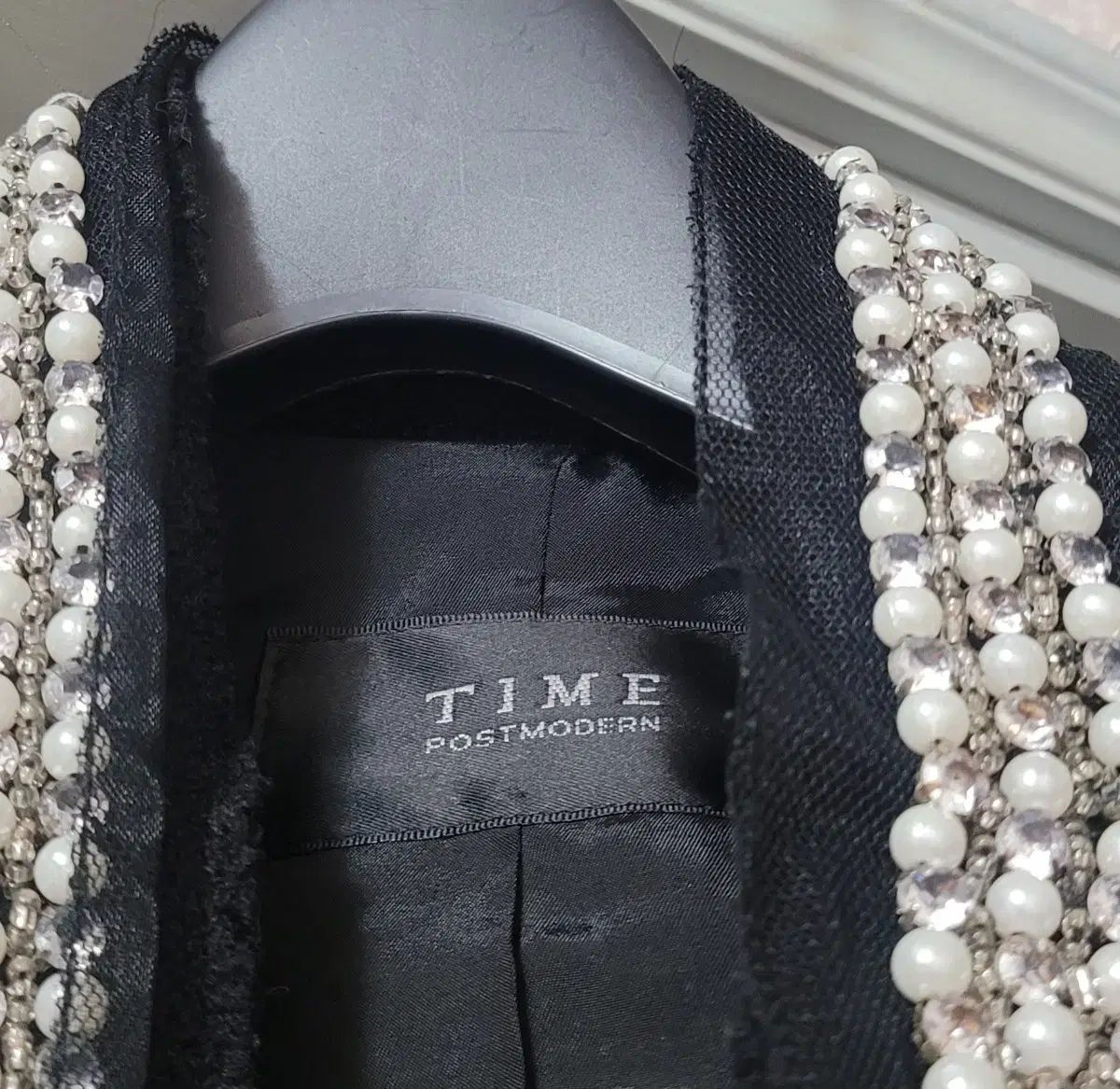 タイム パールキュービック ツイード ジャケット