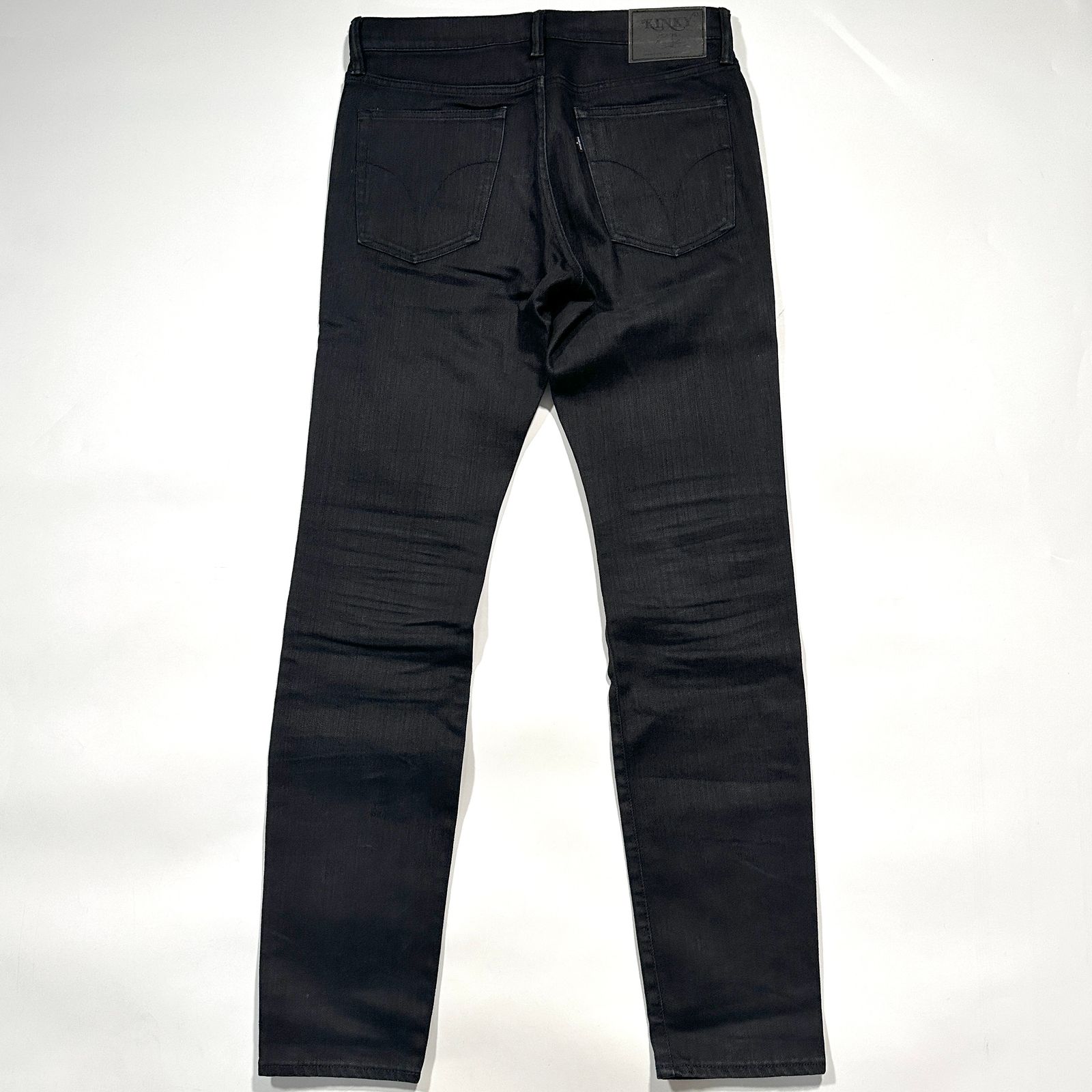 HYSTERIC GLAMOUR ヒステリックグラマー デニムパンツ ブラック 黒 革