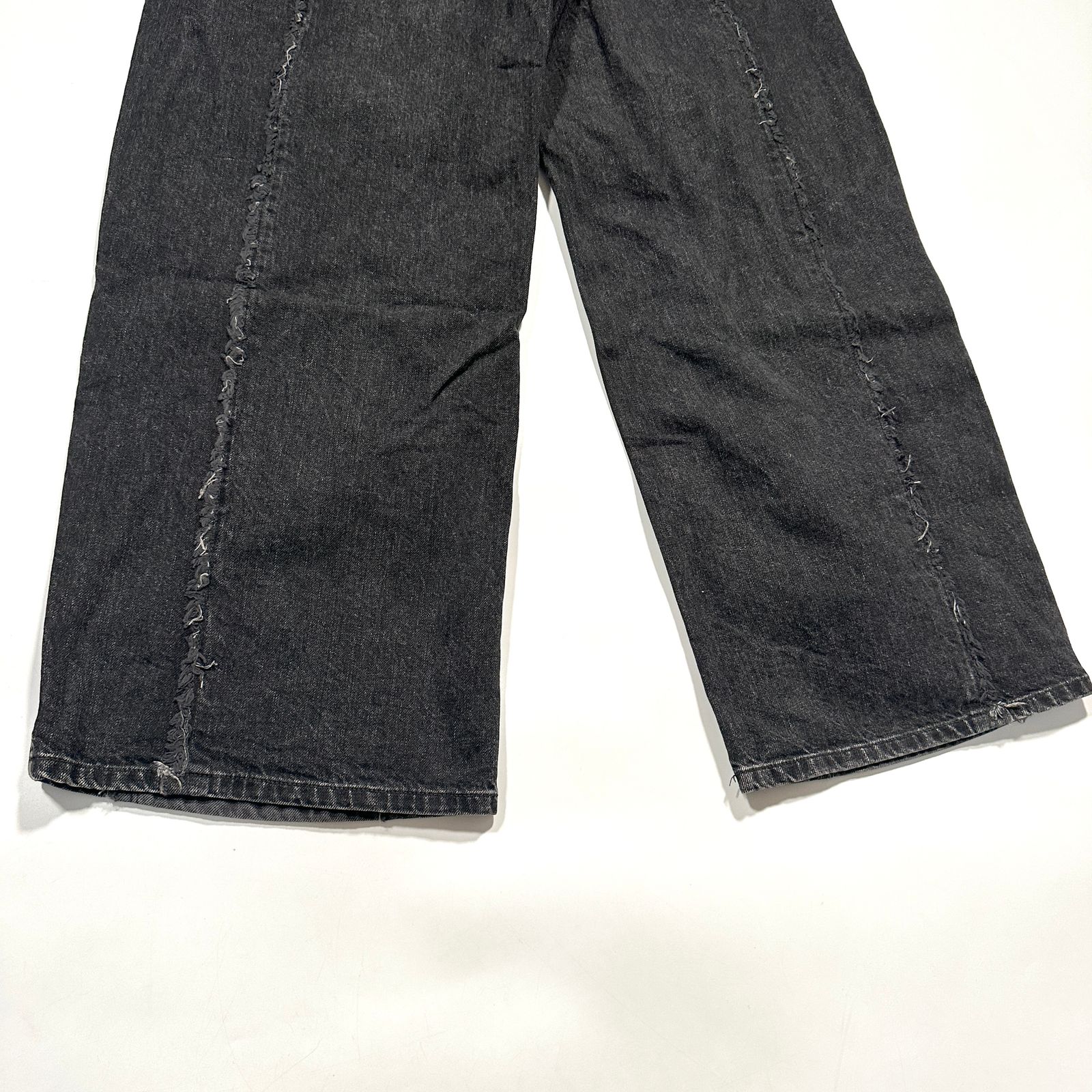 JieDa ジエダ デニムパンツ ジーンズ ブラック 黒 革パッチ JIE-ST32