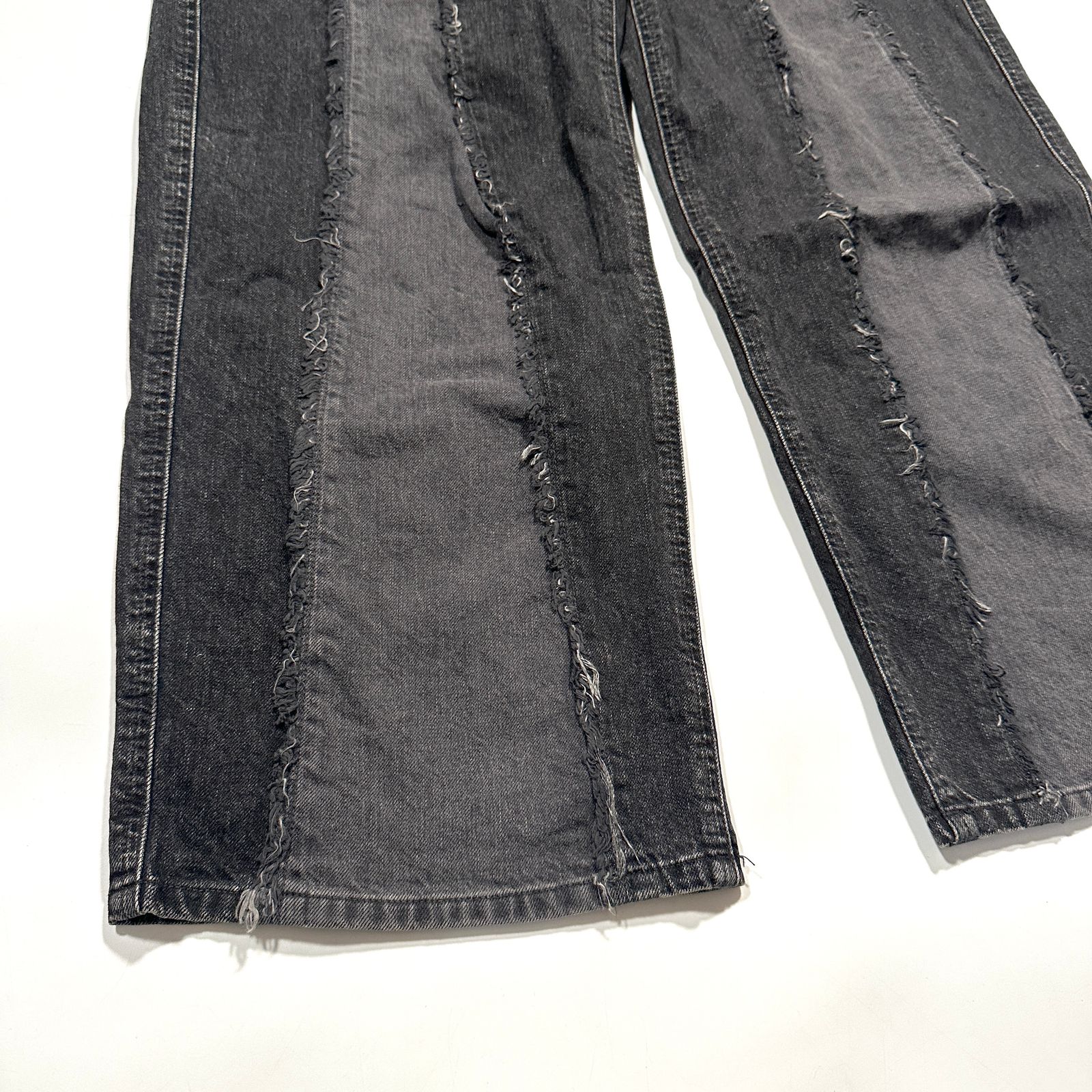 JieDa ジエダ デニムパンツ ジーンズ ブラック 黒 革パッチ JIE-ST32