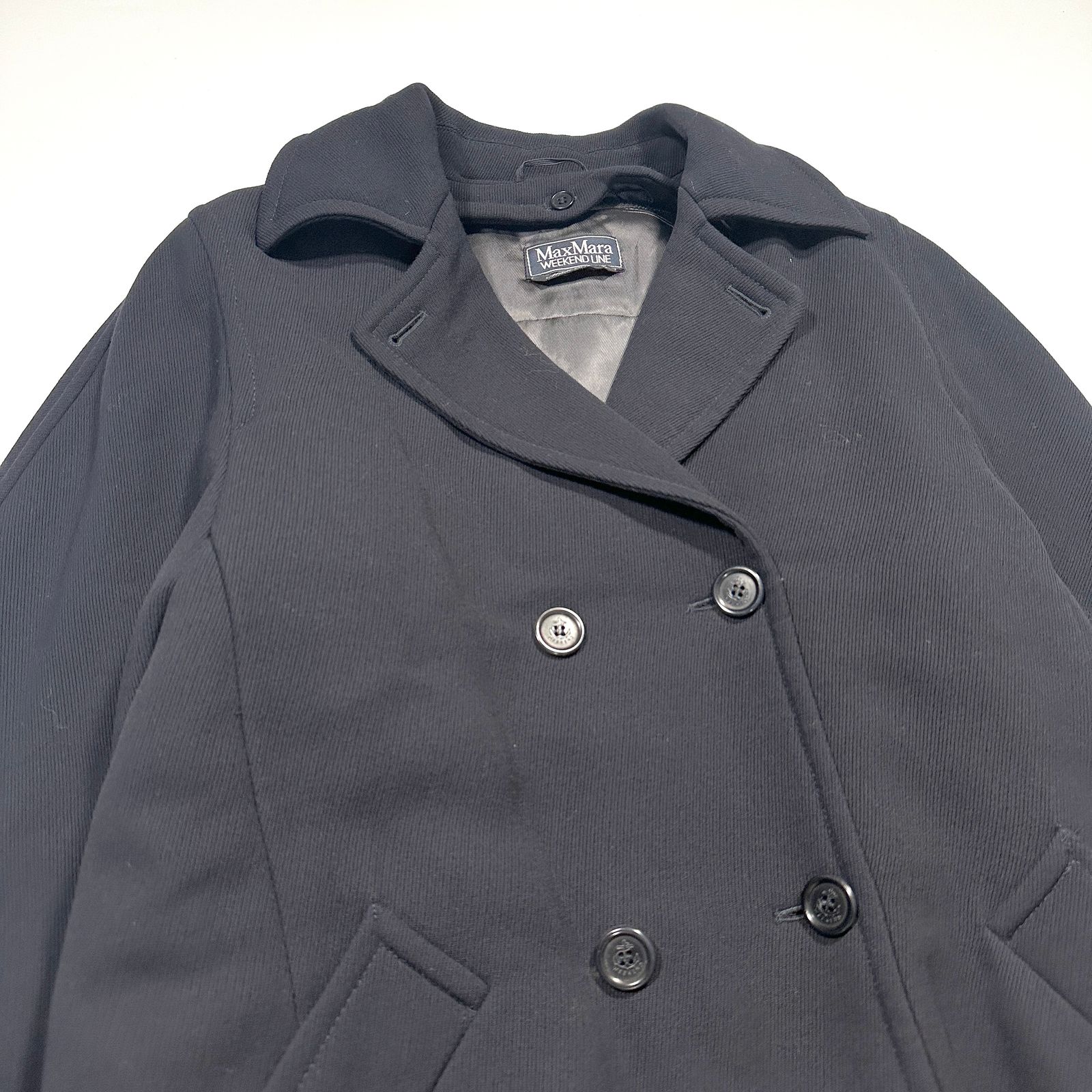 Max Mara WEEKEND LINE コート アウター ロング ネイビー ベルト