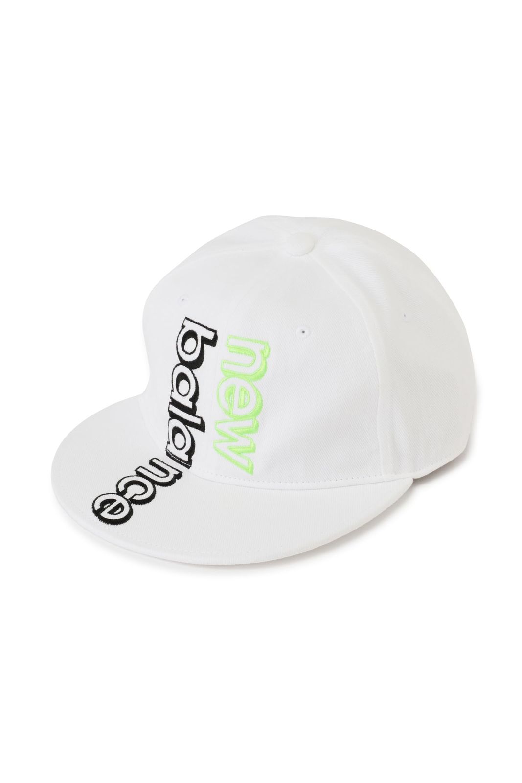 ニュー ンス ゴルフ ユニセックス フラットキャップ センターロゴ 吸汗速乾すべり 012-3287007 030_ホワイト FR