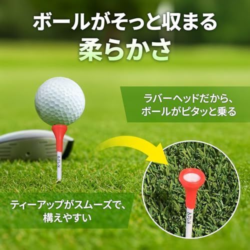 ゴルフティー 折れにくいラバー 83mm 15本 - メルカリ