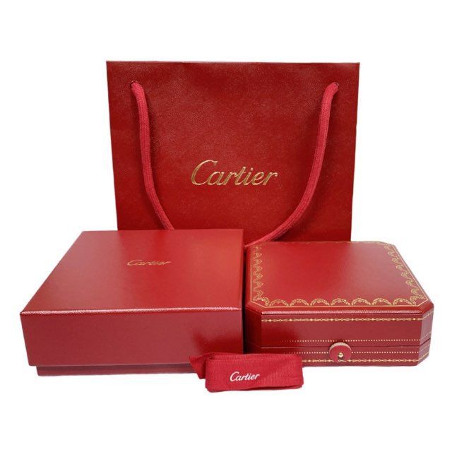 Cartier ネックレスケース アクセサリークリーナー ショッパーセット カルティエ 箱 純正 ケース ネックレス用 アクセサリー用 ネックレス