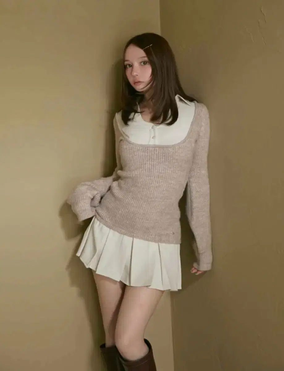 アンドマリー demi layered mini dress バブルス