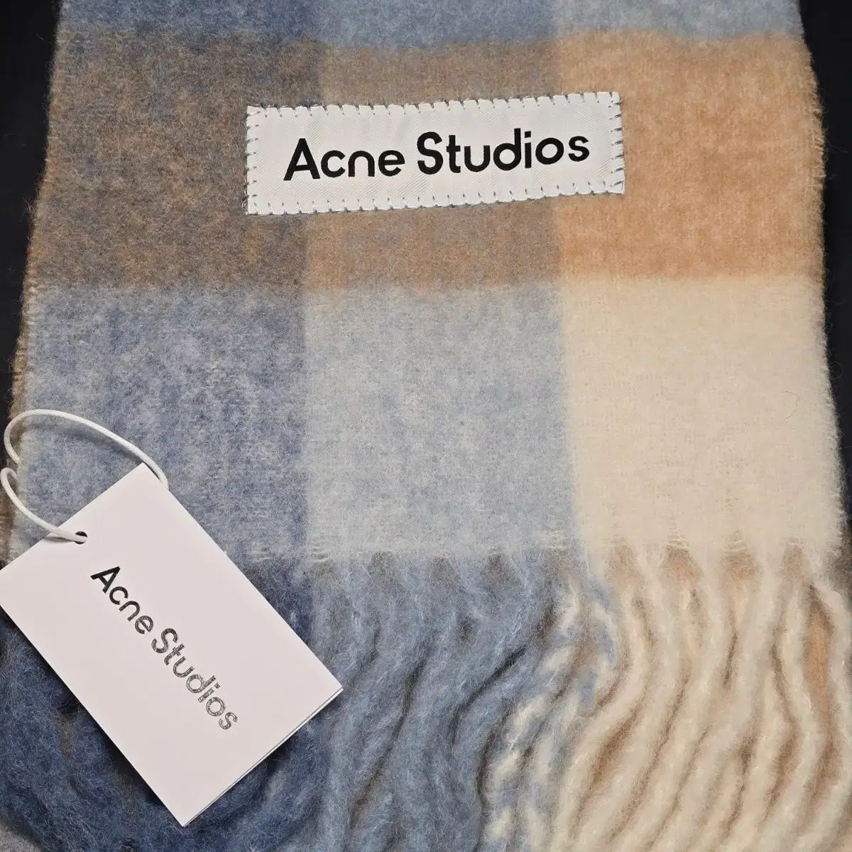 Acne Studios アクネストゥディオズ モヘアウールCHECKマフラー ユニセックス