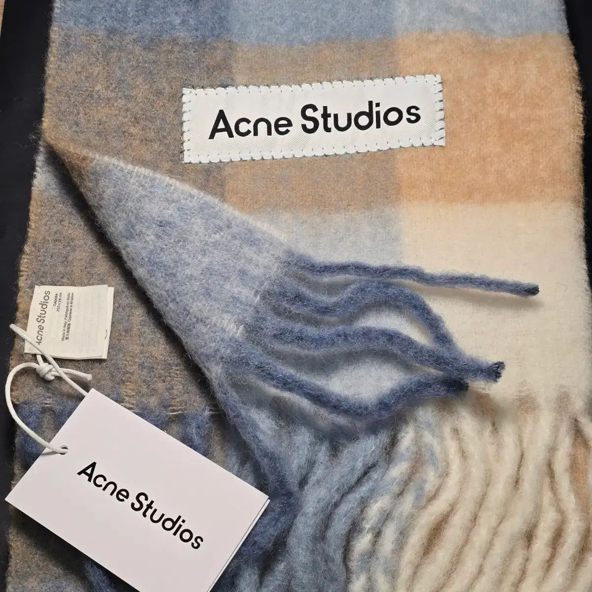 Acne Studios アクネストゥディオズ モヘアウールCHECKマフラー ユニセックス
