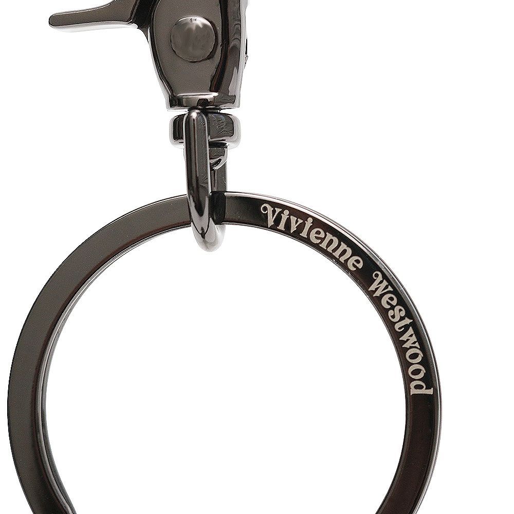 ギフト対応可 ヴィヴィアンウエストウッド キーリング 3 D Orb Keyring オーブ ロゴ ブラック ガンメタル ユニセックス ブランド おしゃれ 記念 プレゼント ギフト キーホルダー キーリング 小物
