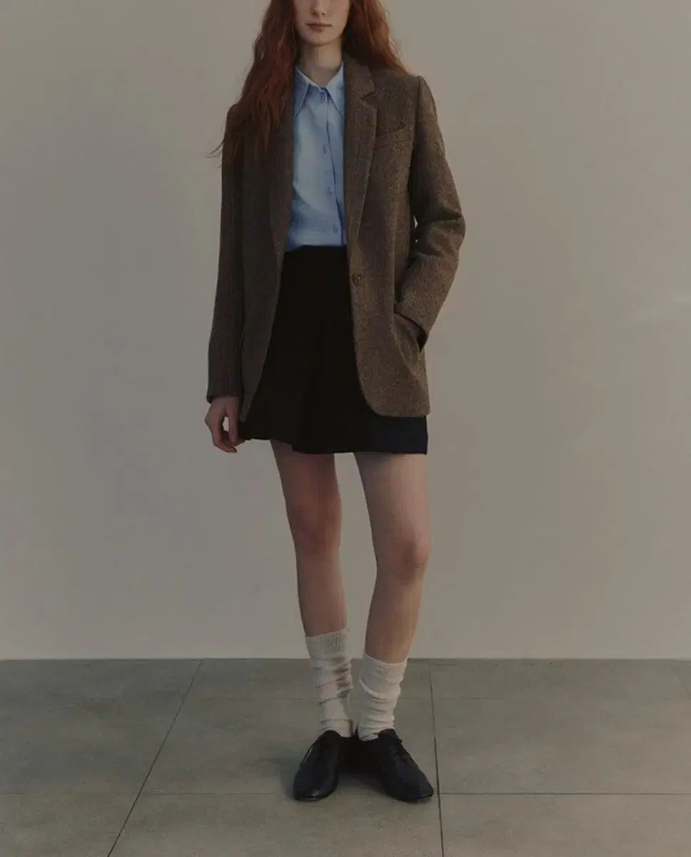 アンドユー パリ ブレーザー ヘリンボーン ジャケット 55 AND YOU