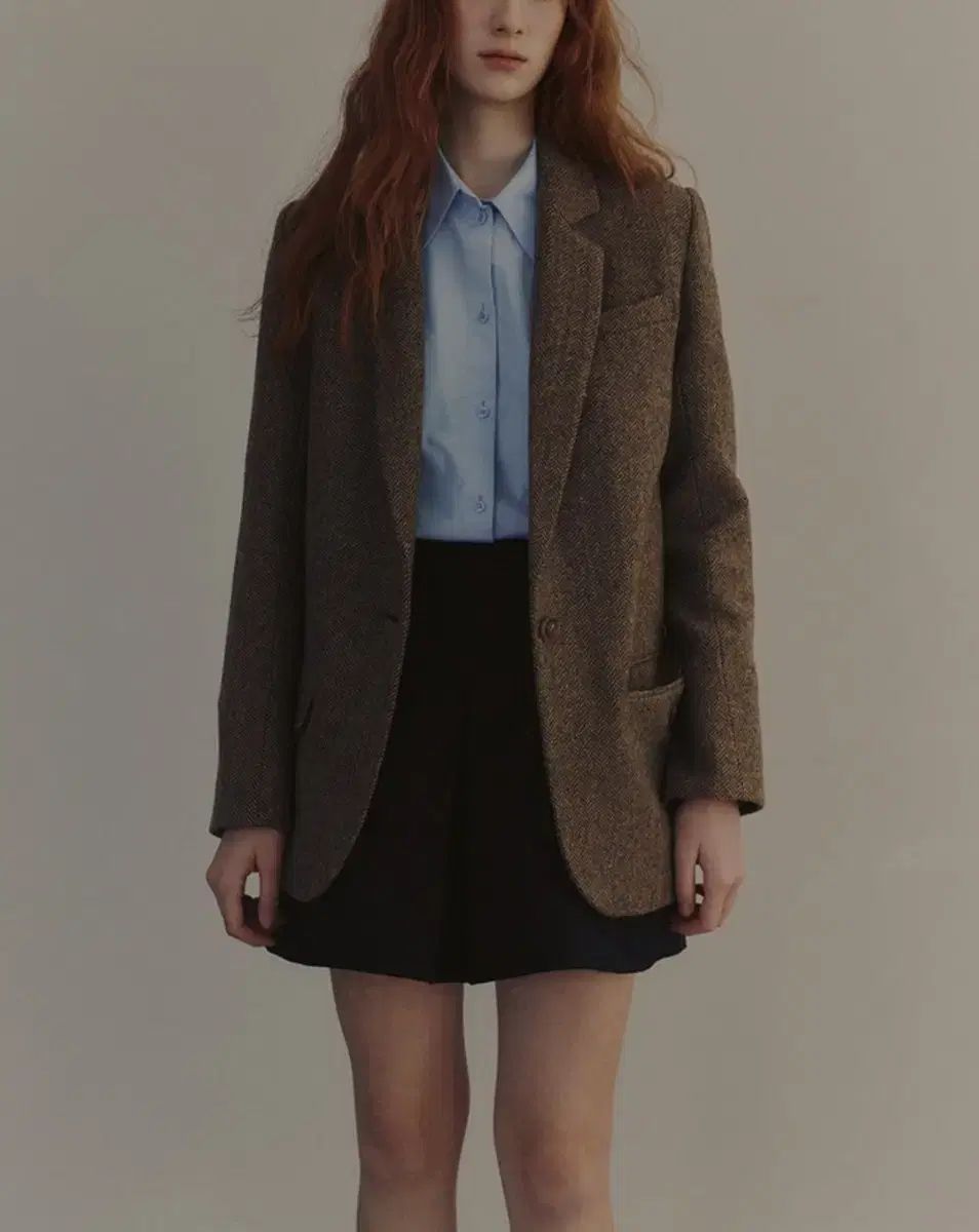 アンドユー パリ ブレーザー ヘリンボーン ジャケット 55 AND YOU