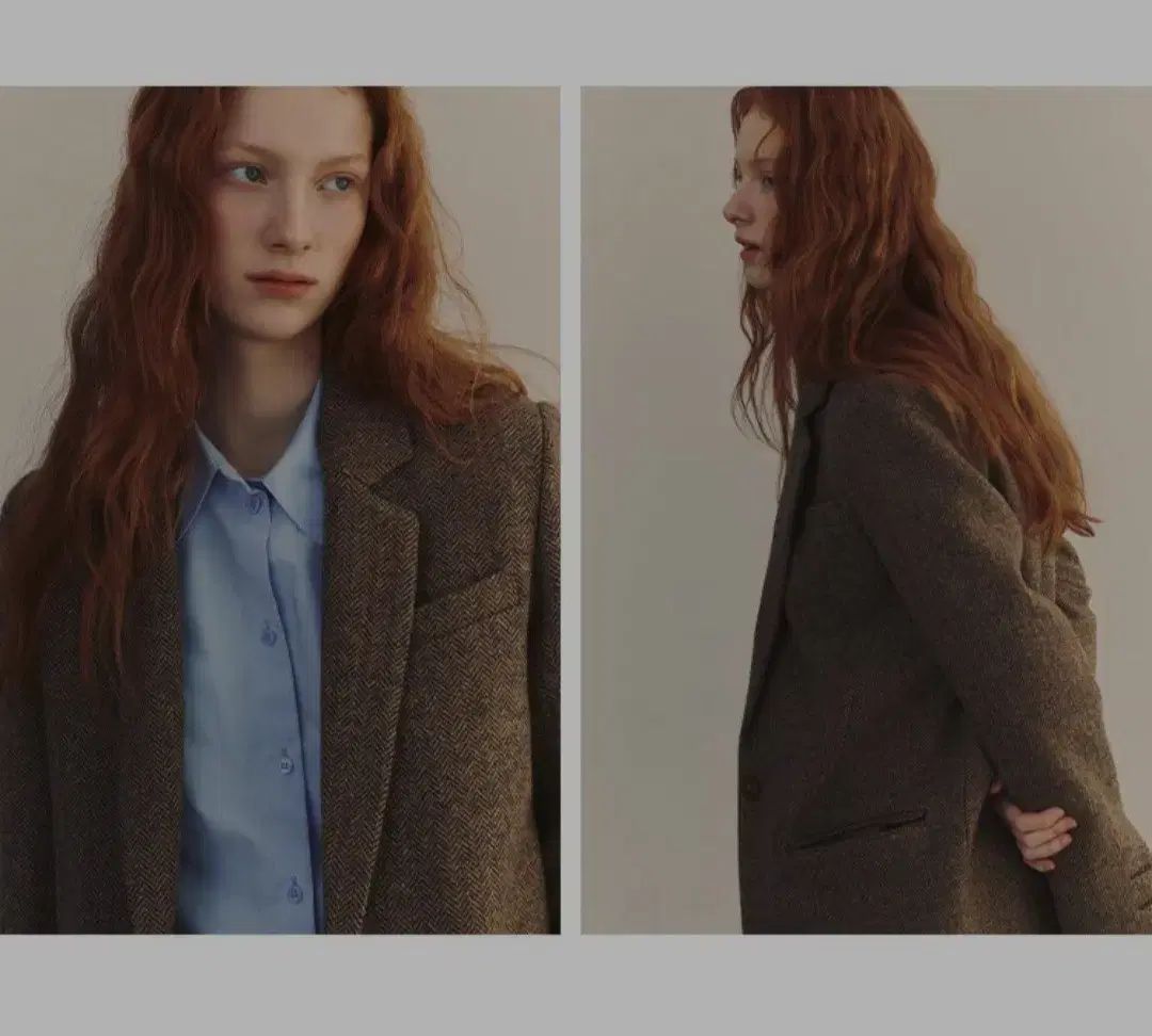 ブレーザー ヘリンボーン