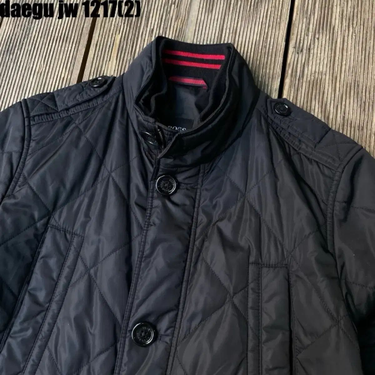 BOSS ブラック キルティング ジャケット L - メルカリ