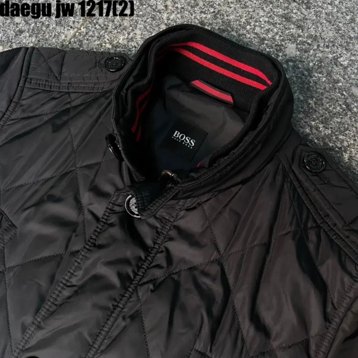 BOSS ブラック キルティング ジャケット L - メルカリ