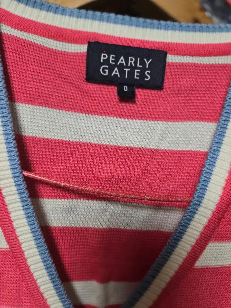 PEARLY GATES ストライプ ニット ベスト - メルカリ