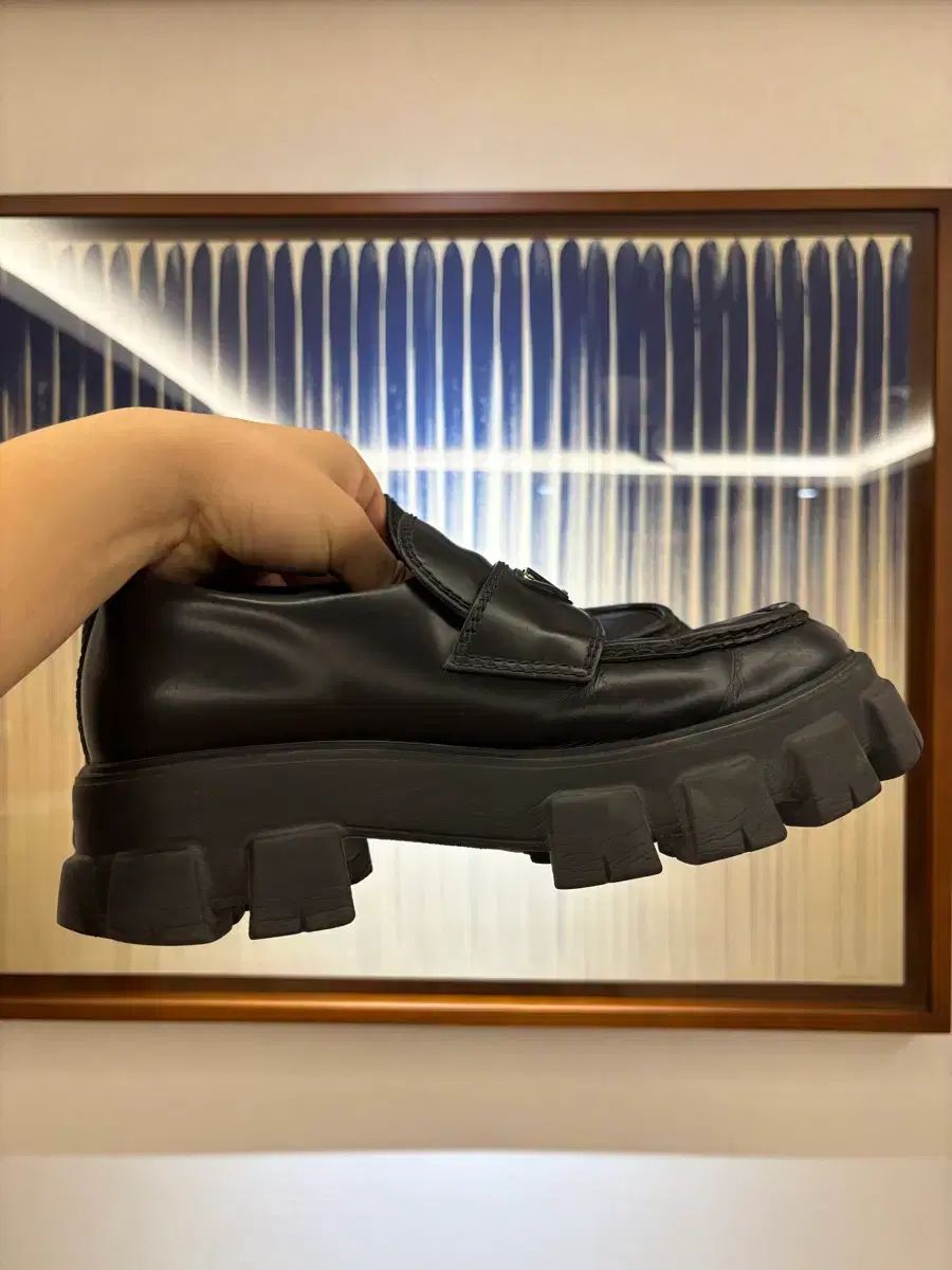 プラダ ウール モノリス ローファー 8 5