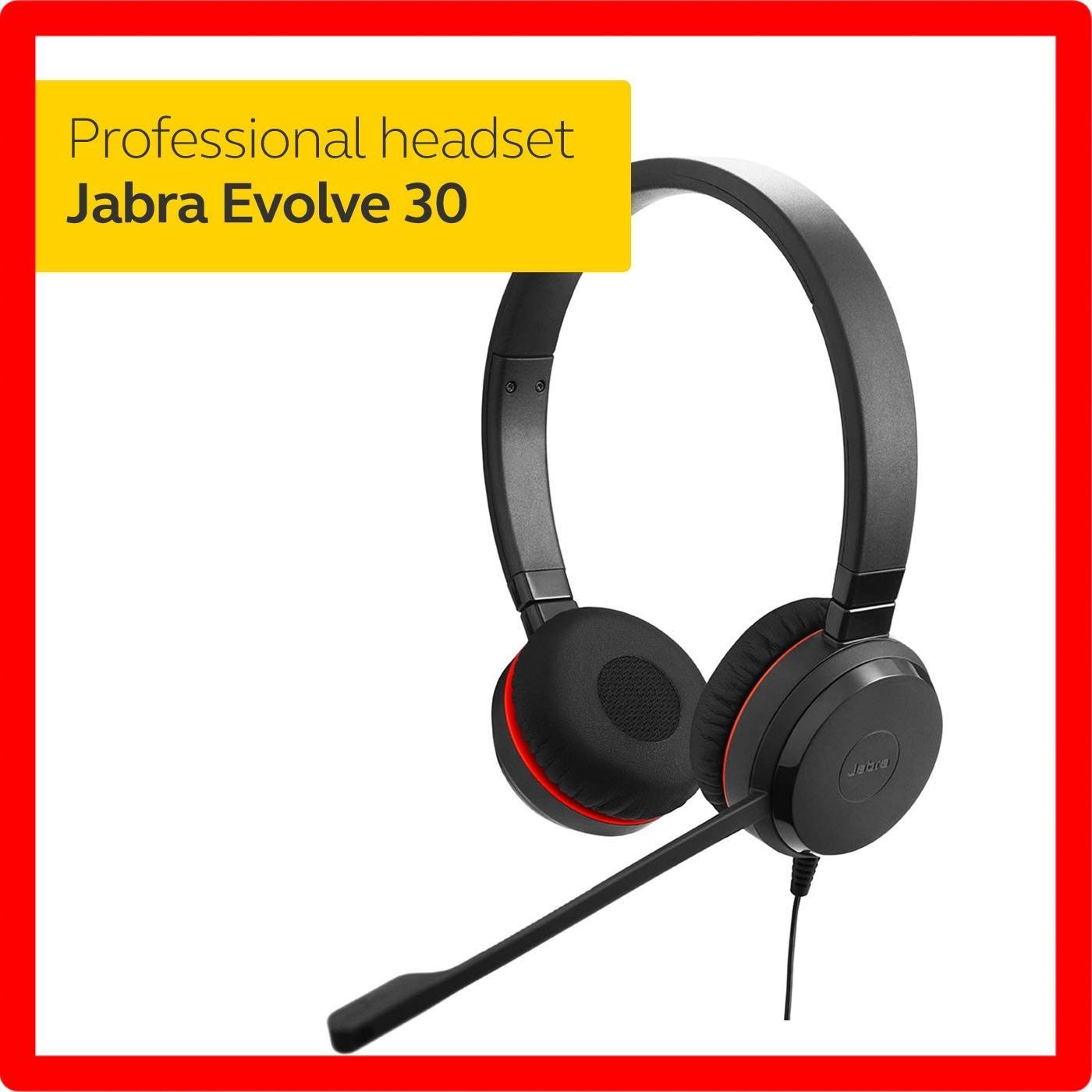 Style UC最適化 _Color ステレオスピーカー 5399 829 309 ステレオヘッドセット Jabra Evolve 30 II UC Stereo