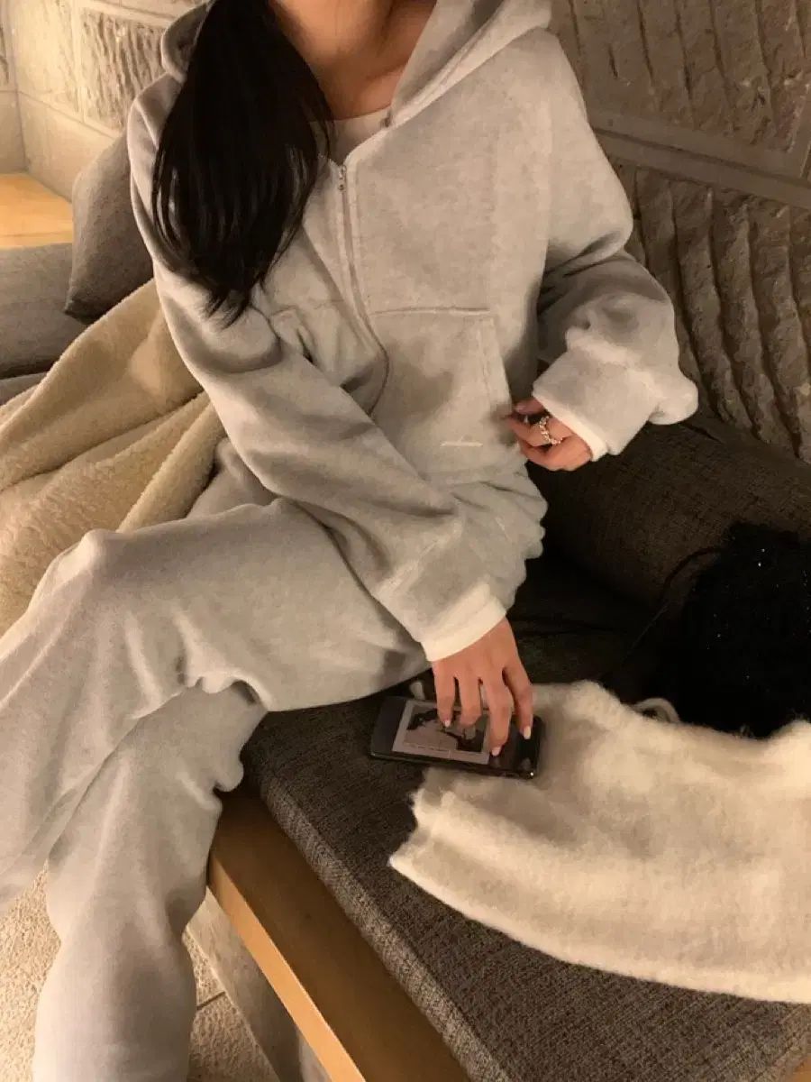 ondemin スノウ トレーナー セット グレー