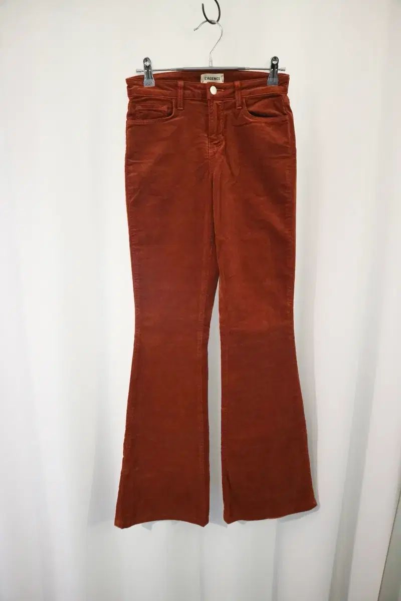 L AGENCE コーデュロイ ブーツカット パンツ ブラウン