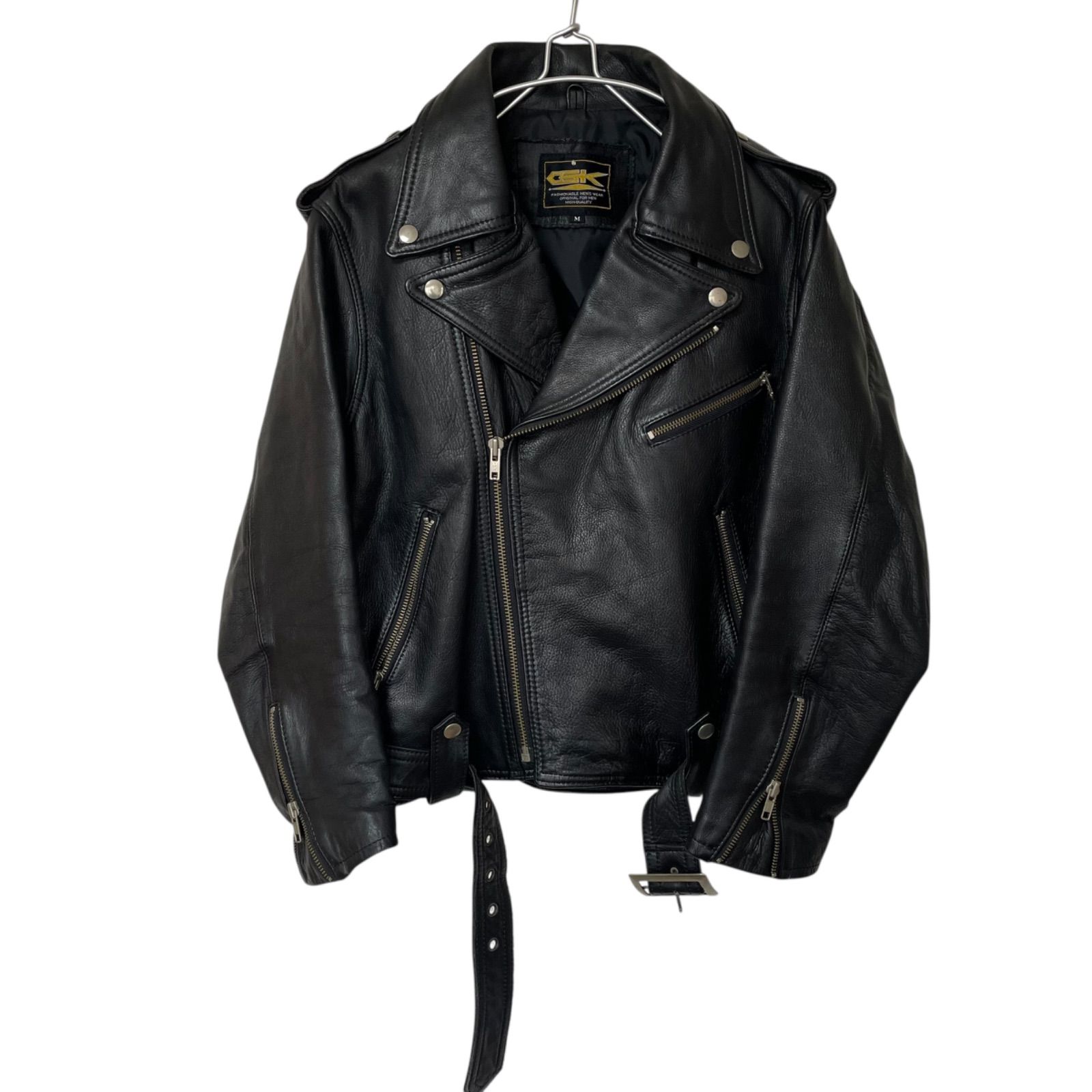 ZM1641 GK グローバルキー ダブルライダースジャケット カウレザー