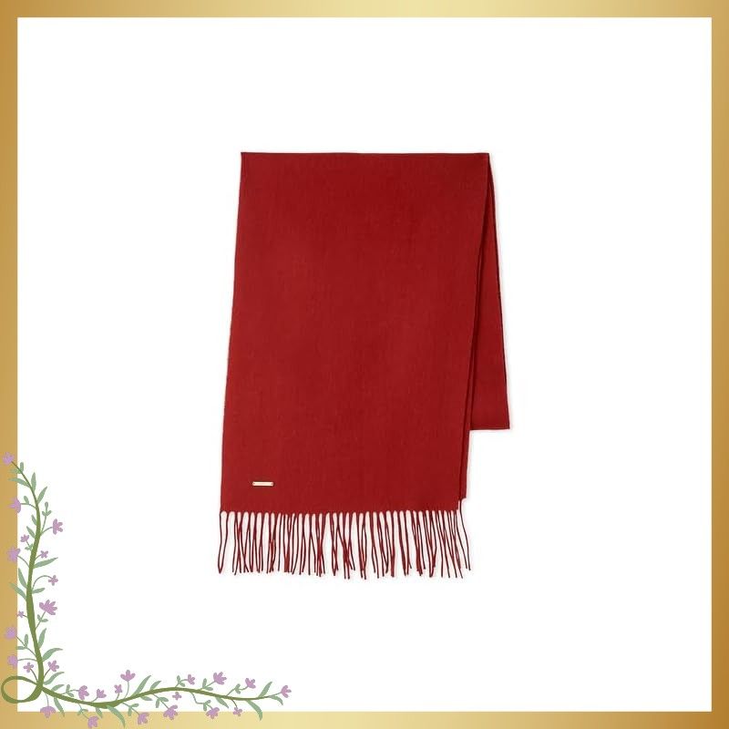 カシミア混リボンマフラー