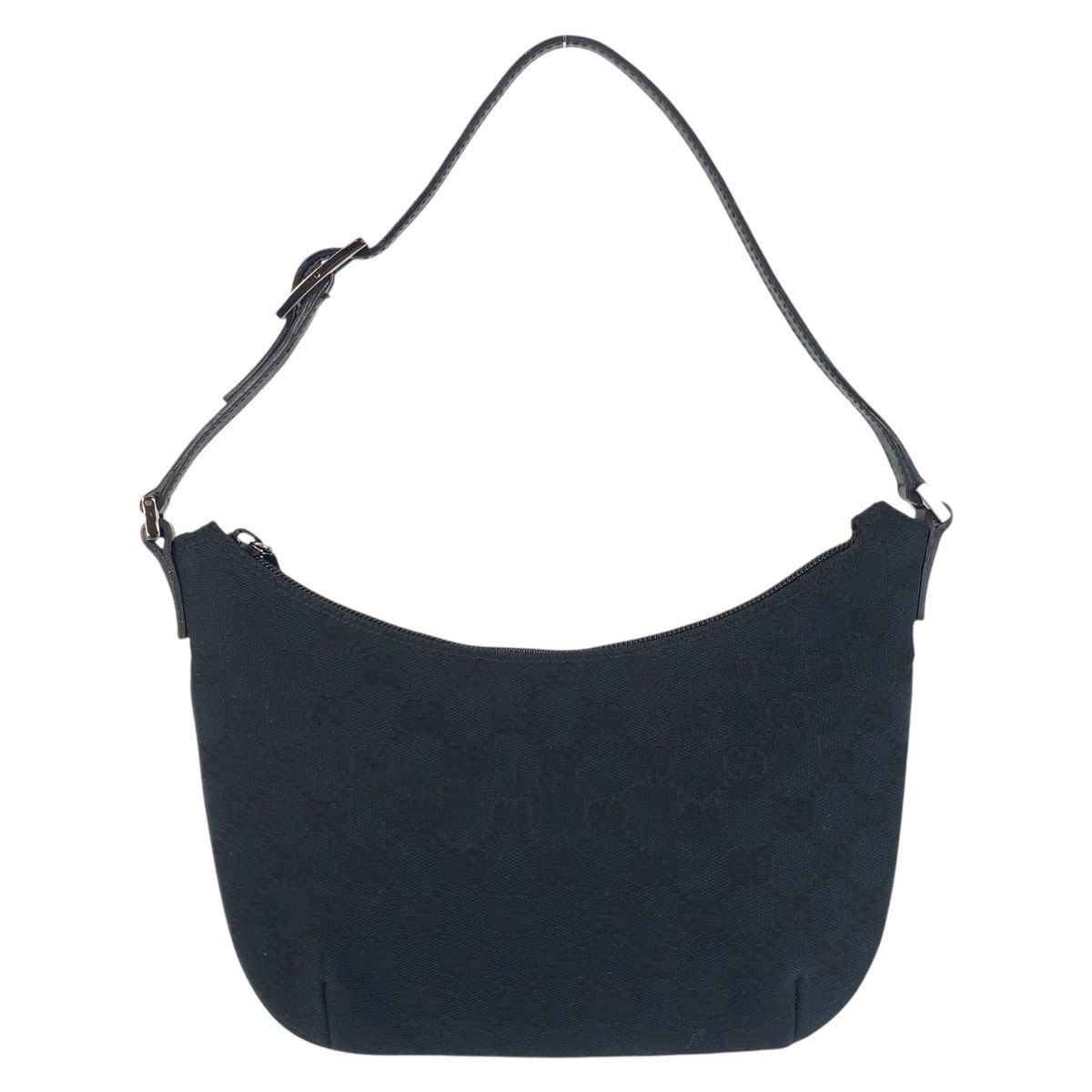 GUCCI グッチ ブラック 黒 GGキャンバス レザー 005 0813 ショルダーバッグ レディース 506670