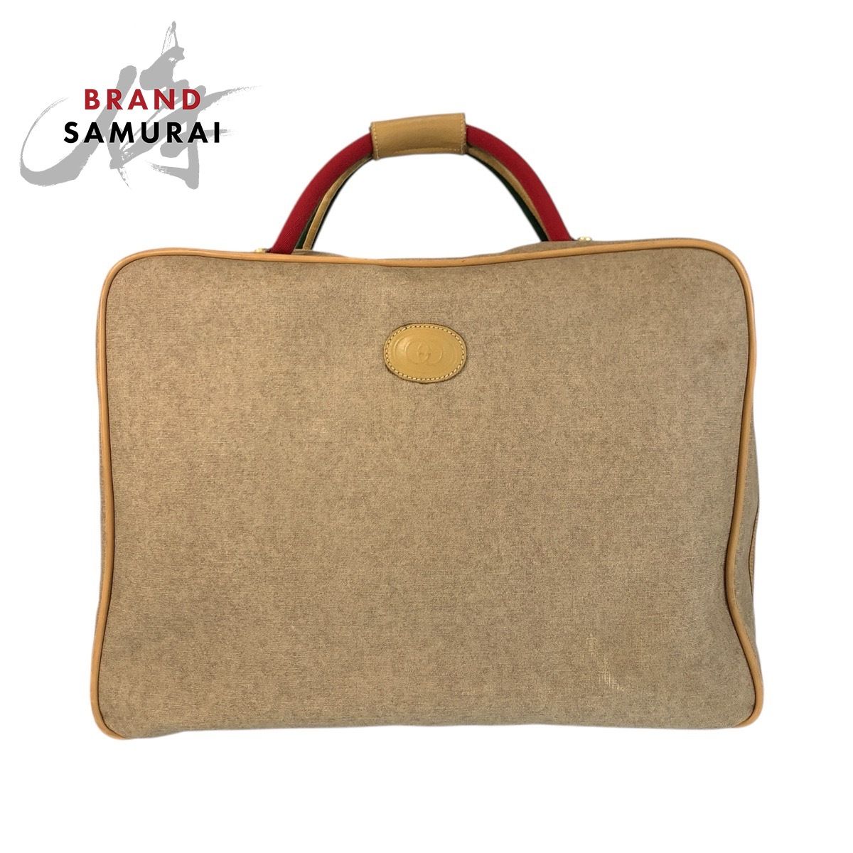 GUCCI グッチ ヴィンテージ シェリーライン ベージュ PVC 012 39 4863 ボストンバッグ 男女兼用 レディース 506697