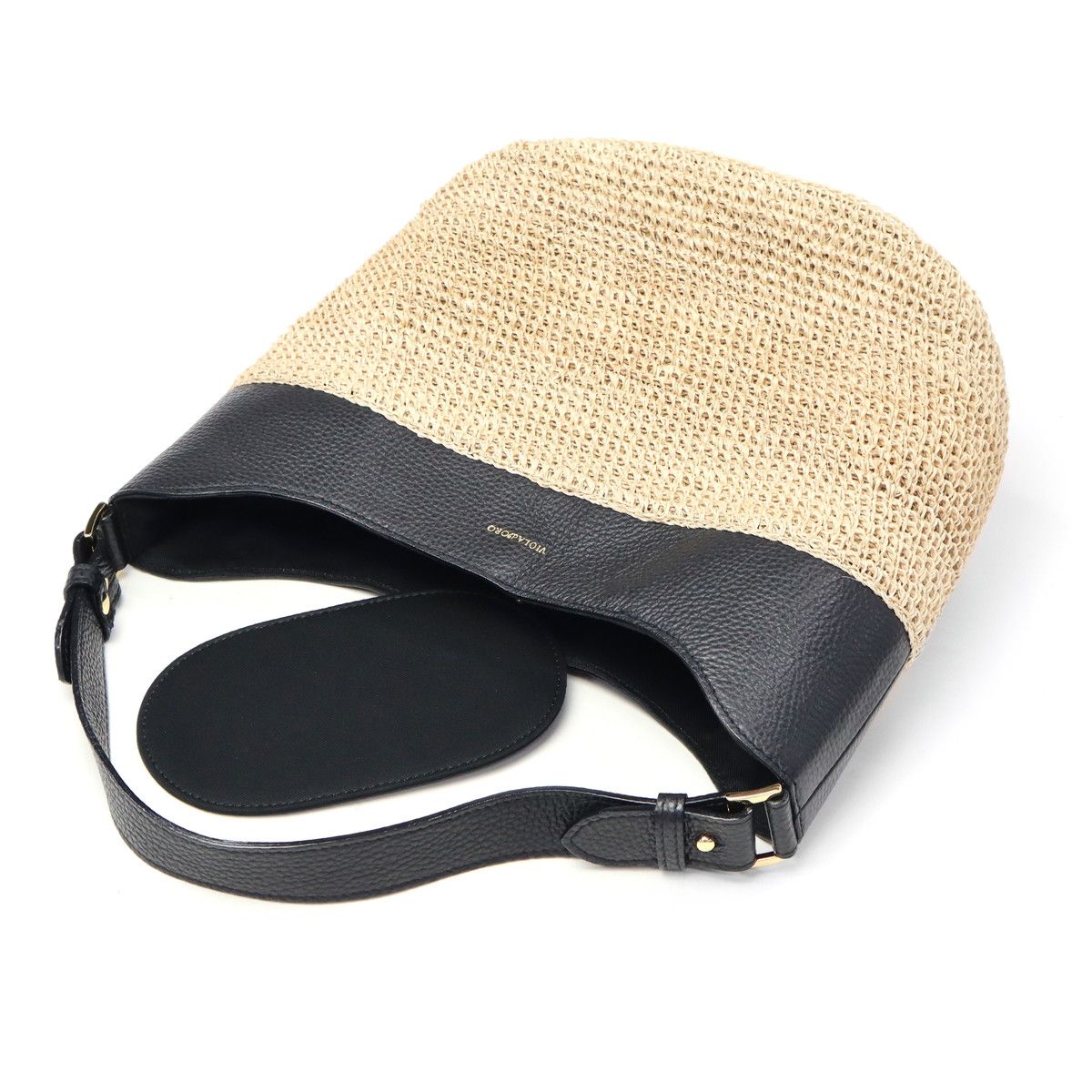  ヴィオラドーロ トートバッグ レディース VIOLAd ORO トート かごバッグ 軽量 ブランド 女性 おしゃれ ナチュラル ハンドバッグ 本革 レザー かわいい SANDRO アバカ レザーコンビトート V-8886 かごバッグ バッグ