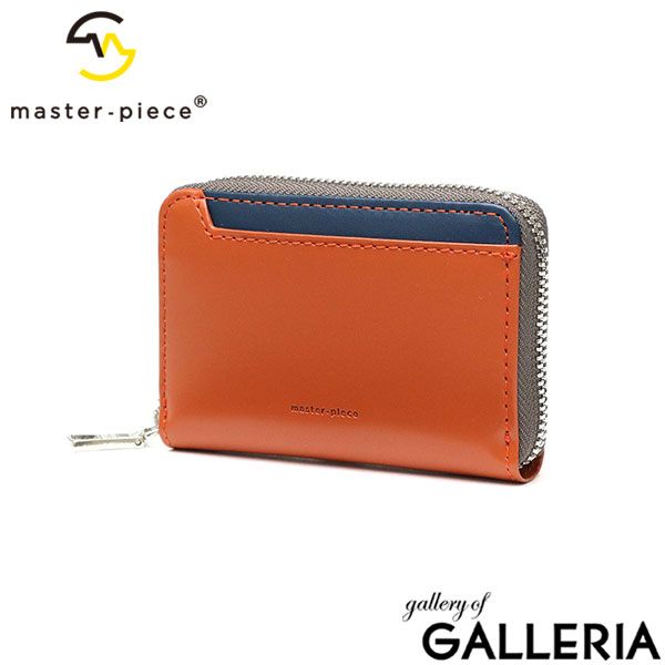 マスターピース カードケース メンズ レディース 本革 master piece ブランド ミニ 小さい コンパクト 軽い シンプル レザー ステアレザー 大人 Notch ラウンドファスナーカードケース 223062