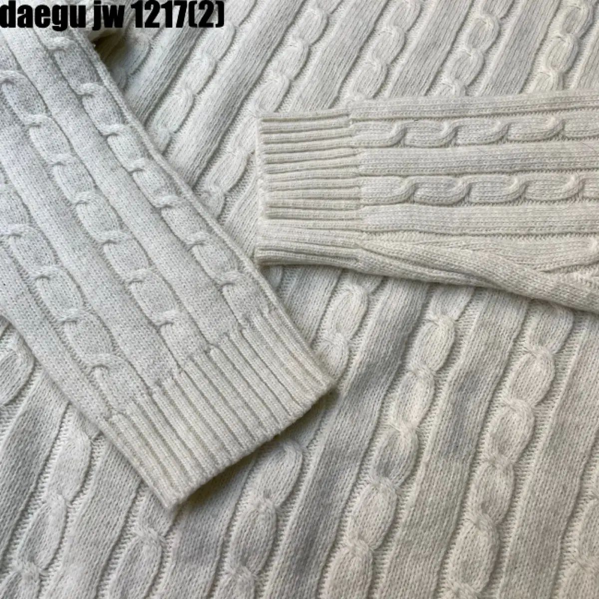 【新品】ポロラルフローレン ケーブルニット アイボリー L LAUREN RALPH LAUREN（ローレン ラルフローレン） ニット セーター