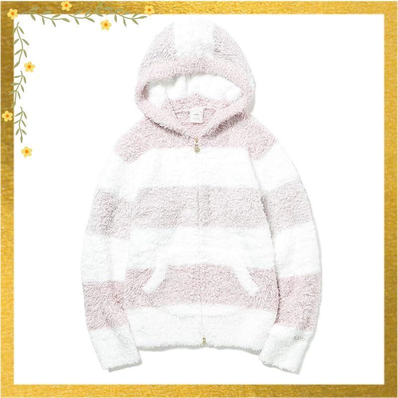 ジェラートメランジ3ボーダーパーカ PNK F