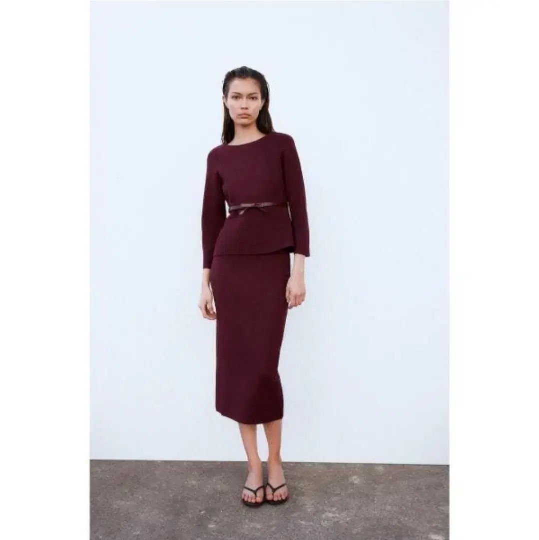 ZARA ザラ ベルト ニットスカート セット 66 サイズ