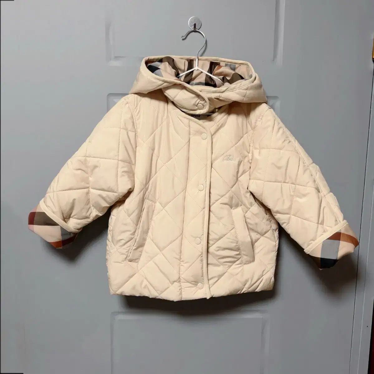 新 ダックスキッズ フード キルティング アウター