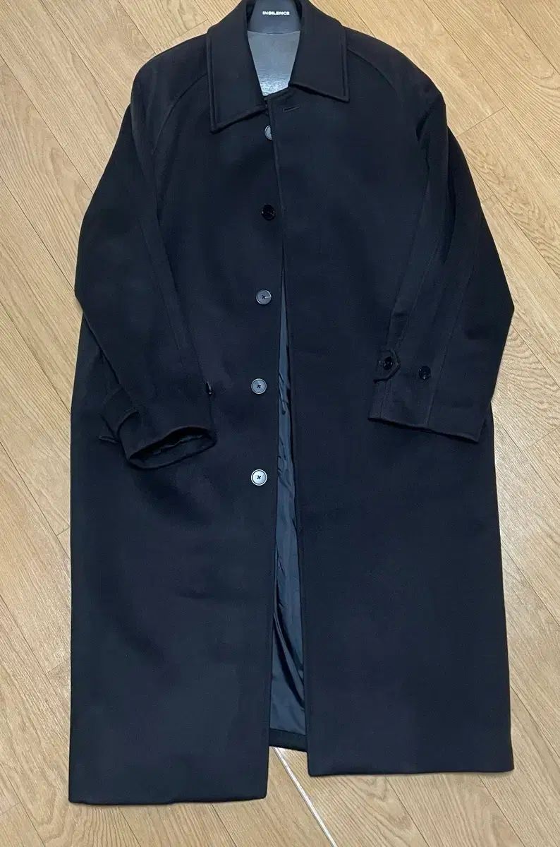 INSILENCE インサイレンス 麻 カシミア バルマカーンコート マッドグレー L