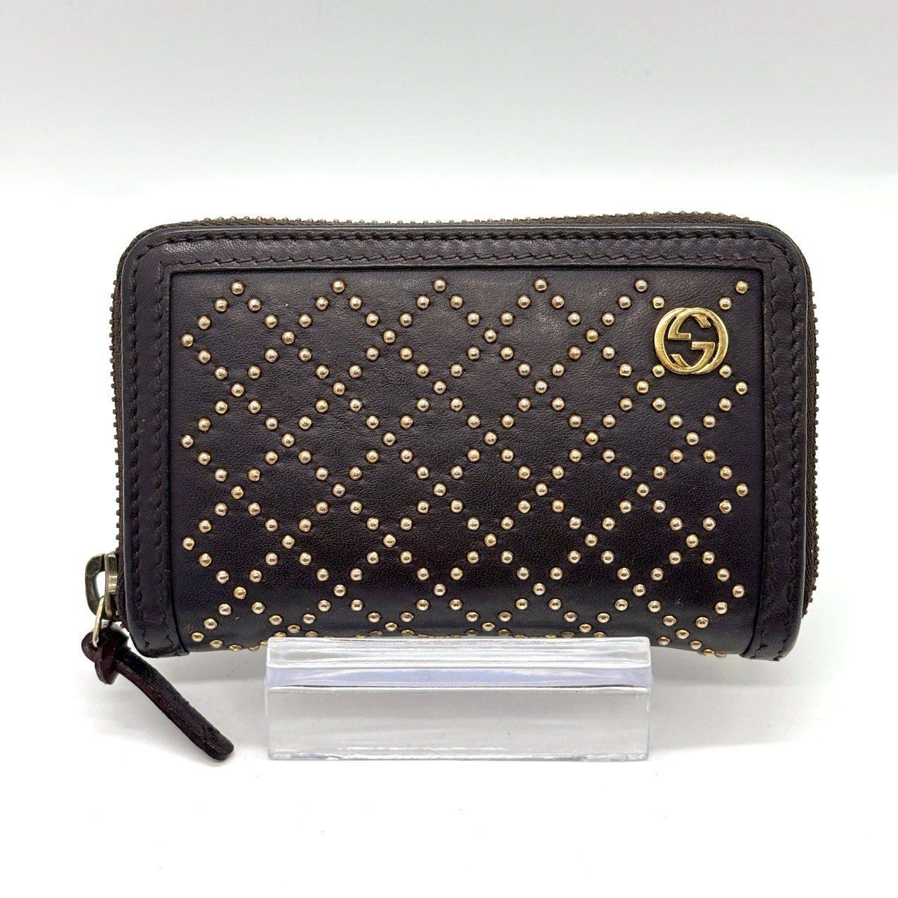 静かに映える格上小物】 GUCCI コインケース ラウンドファスナー